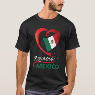 Camiseta Reynosa Tamaulipas Bandera del Corazón de México