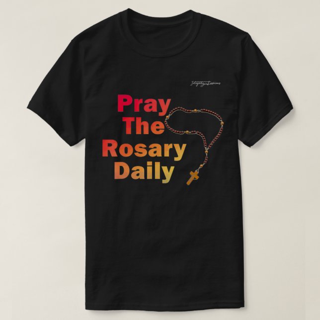 Camiseta Reza al Rosary Daily (Diseño del anverso)