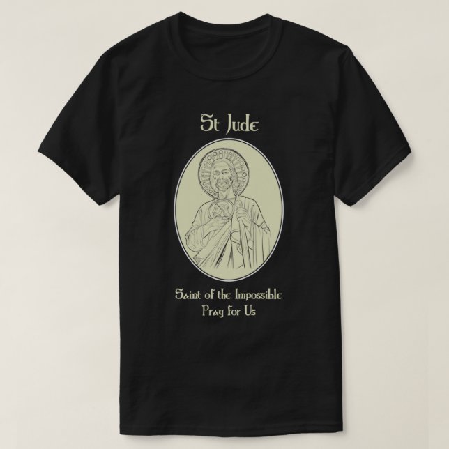 Camiseta Reza de San Juda por san Pío Católico (Diseño del anverso)