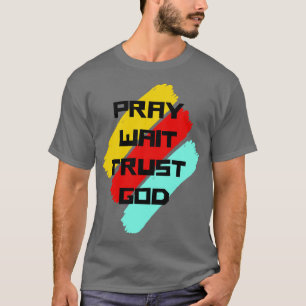 Camiseta Reza Esperar Confianza en Dios Cita Cristiana 1