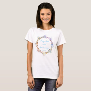Camiseta Reza la esperanza y no te preocupes por el diseño