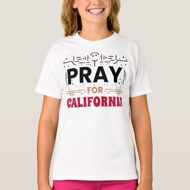 Camiseta Reza por California ・ Soporte para CA (Anverso)