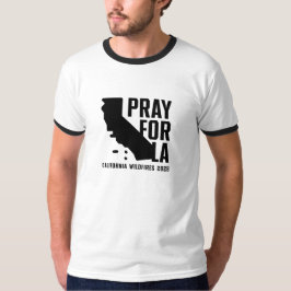Camiseta Reza por el jengibre básico de incendios de LA Cal