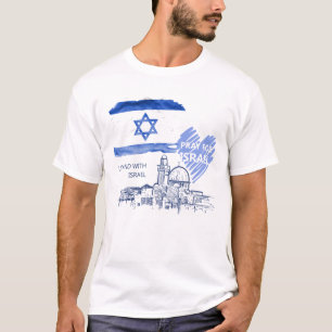 Camiseta Reza por Israel. Estoy con Israel. Judío.
