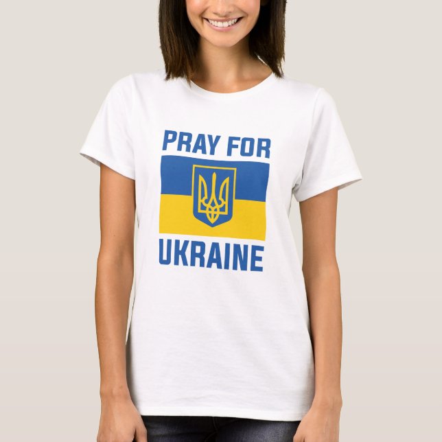 Camiseta Reza Por Ucrania (Anverso)