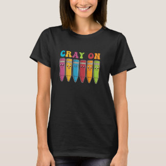 Camiseta Reza Sobre Colores Arte Infantil - Crayón