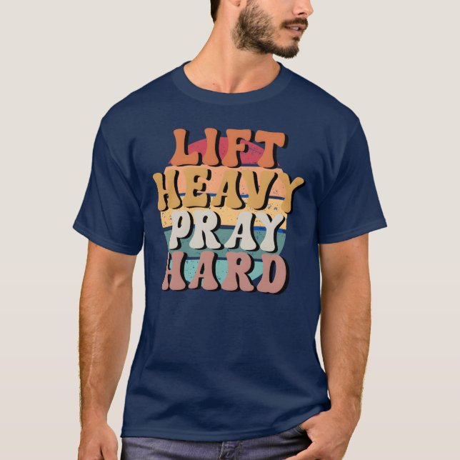 Camiseta Rezamiento fuerte del fuerte del elevador (Anverso)