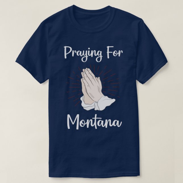 Camiseta Rezando Por Montana (Diseño del anverso)