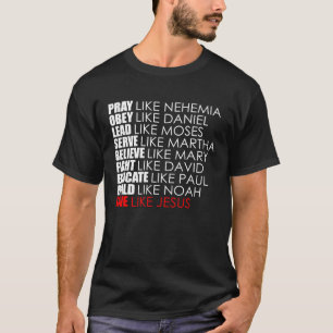 Camiseta Rezar como Nehemiah Obey como Daniel Christian Fai