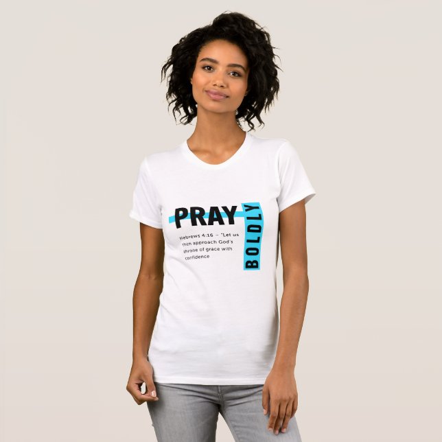 Camiseta Rezar con valentía (Anverso completo)