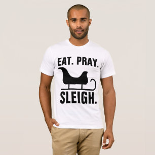 Camiseta REZAR EL ESLEIGO, NAVIDADES/T INVIERNO—camisetas