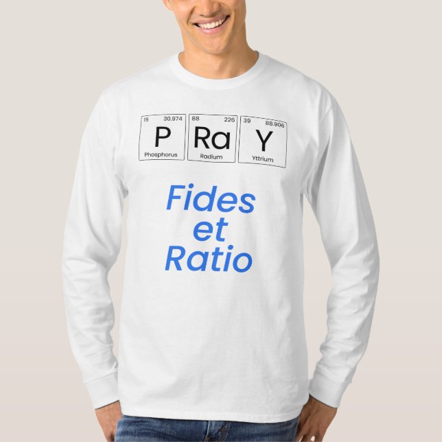Camiseta Rezar: Fides y proporción (Anverso)