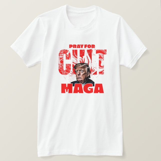 Camiseta Rezar por el culto MAGA (Anverso del diseño)