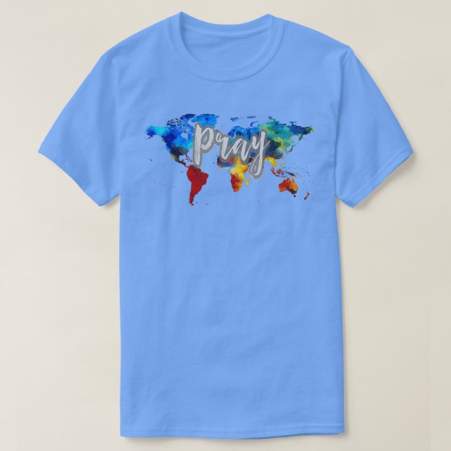 Camiseta Rezar por el mundo (Diseño del anverso)