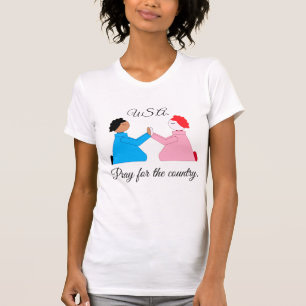Camiseta Rezar por el país: blanco