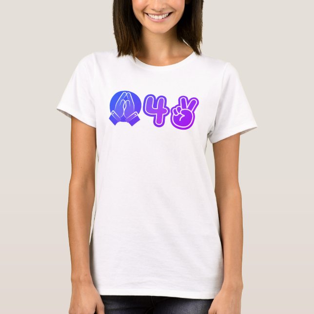 Camiseta Rezar por la paz (Anverso)