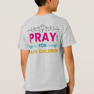 Camiseta Rezar por niños seguros