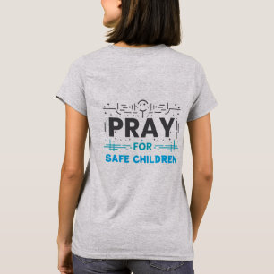 Camiseta Rezar por niños seguros