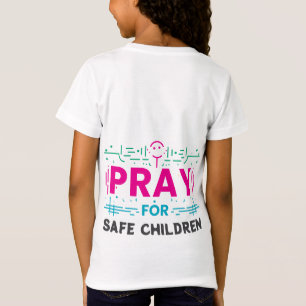 Camiseta Rezar por niños seguros