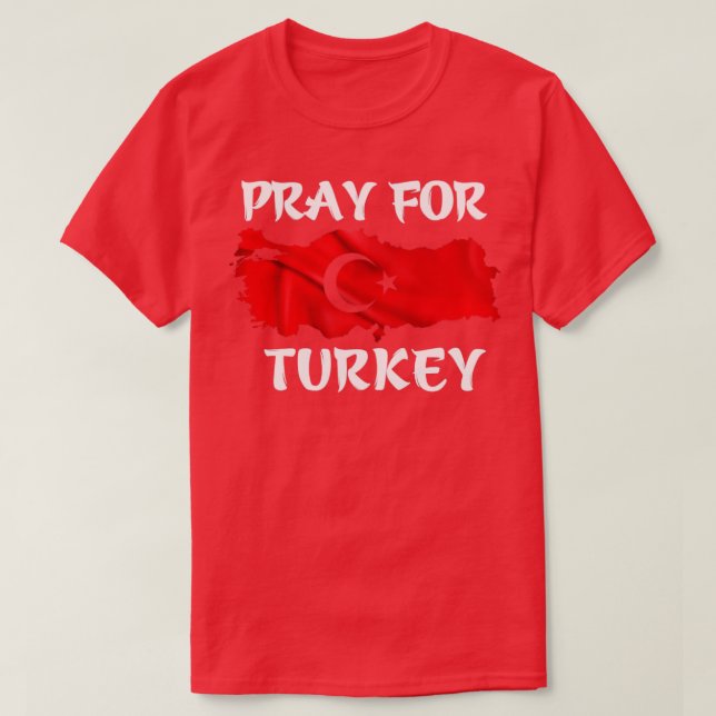 Camiseta rezar por turquía (Diseño del anverso)