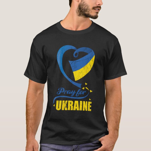 Camiseta Rezar por Ucrania (Anverso)