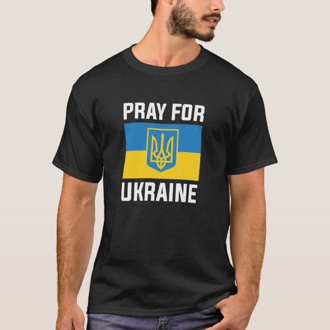 Camiseta Rezar por Ucrania (Anverso)
