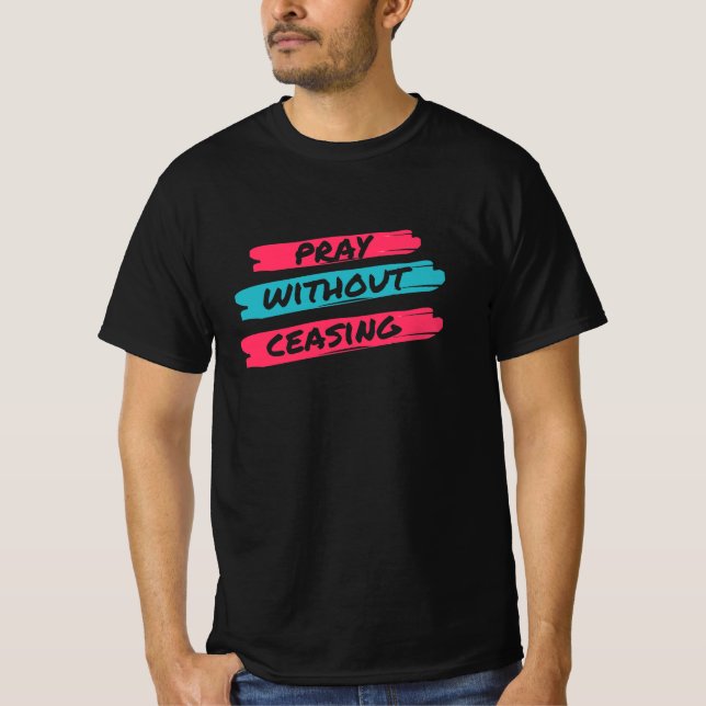 Camiseta Rezar sin cesar (Anverso)