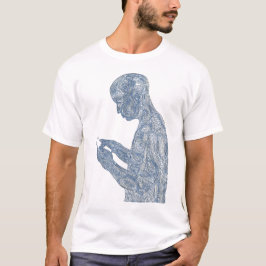 Camiseta Rezo americano 50/50 (blanco con el bebé)