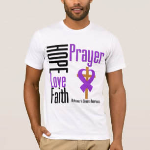 Camiseta Rezo de la fe del amor de la esperanza de la