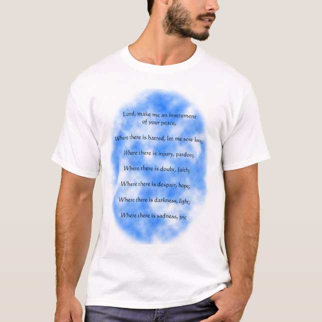 Camiseta Rezo de St Francis de Assisi (Anverso)