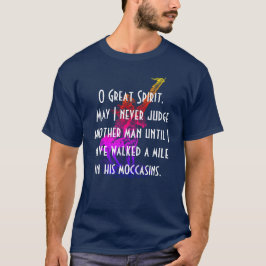 Camiseta Rezo "gran alcohol del nativo americano de O "