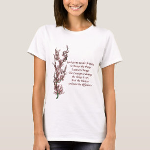 Camiseta Rezo inspirador de la serenidad de las flores