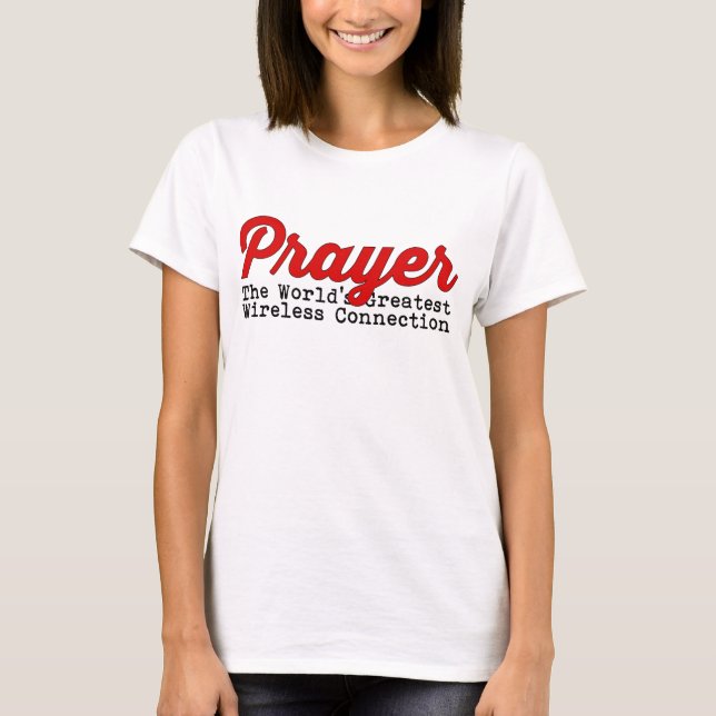 Camiseta Rezo la conexión inalámbrica más grande del mundo (Anverso)