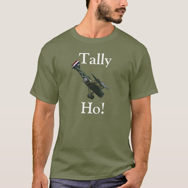 Camiseta ¡RFC Tally Ho! Camisas Tee de la Guerra Mundial (Anverso)