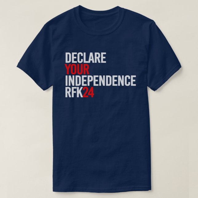 Camiseta RFK 24 - Declara tu independencia (Diseño del anverso)