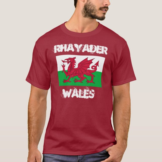 Camiseta Rhayader, Gales con bandera galesa (Anverso)