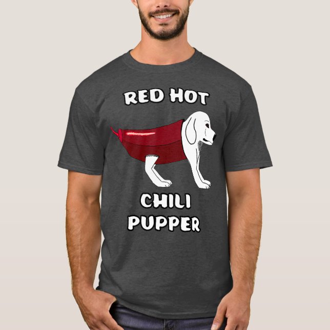 Camiseta RHCP Red Hot Chili Pupper Peppers Parody Puppy (Anverso)