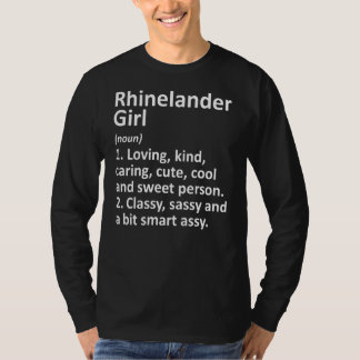 Camiseta Rhinelander Chica Wi Wisconsin Funny City Home Roo