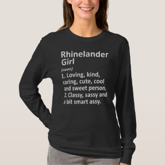 Camiseta Rhinelander Chica Wi Wisconsin Funny City Home Roo
