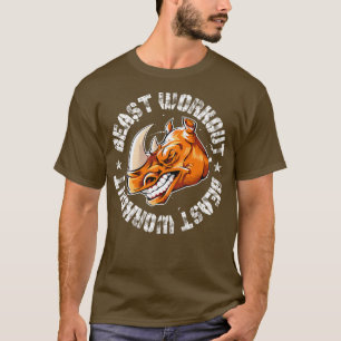 Camiseta Rhino Beast WorkoutMotivation Bodybuilding Gym Fit