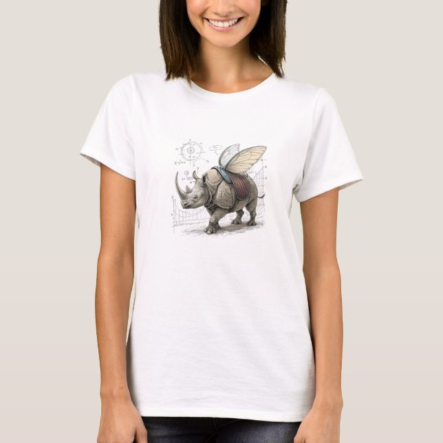 Camiseta Rhino-Beetle Blueprint (Anverso)