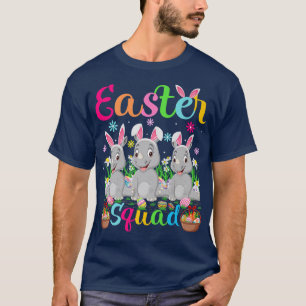 Camiseta Rhino Bunny Ear Funny Escuadrón de Pascua Rhino Fe