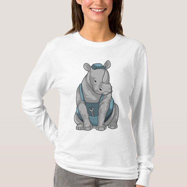 Camiseta Rhino como artesano con llave (Anverso)