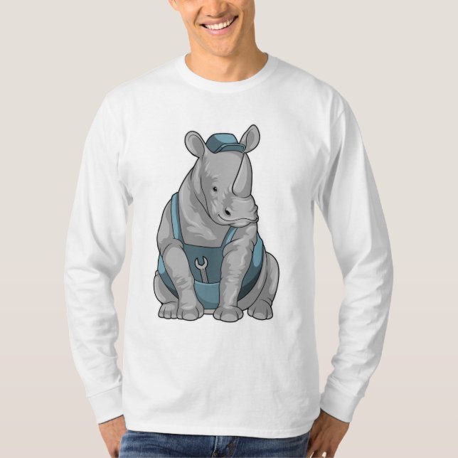 Camiseta Rhino como artesano con llave (Anverso)