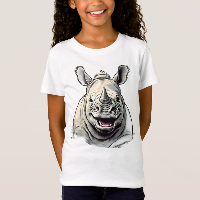 Camiseta Rhino feliz (Anverso)