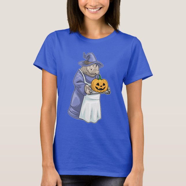 Camiseta Rhino Halloween Witch Baker (Anverso)