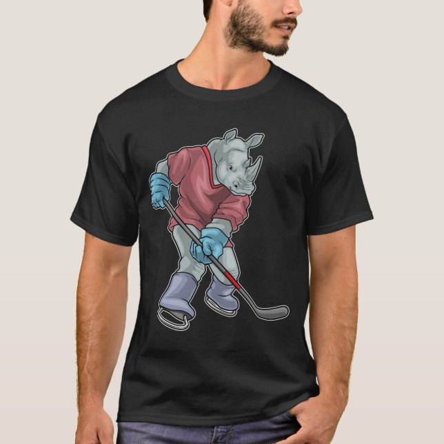 Camiseta Rhino Hockey sobre hielo Palo de hockey sobre hiel (Anverso)