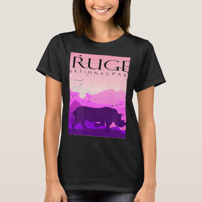 Camiseta Rhino Kruger National Park Safari Africa Big Five  (Anverso)