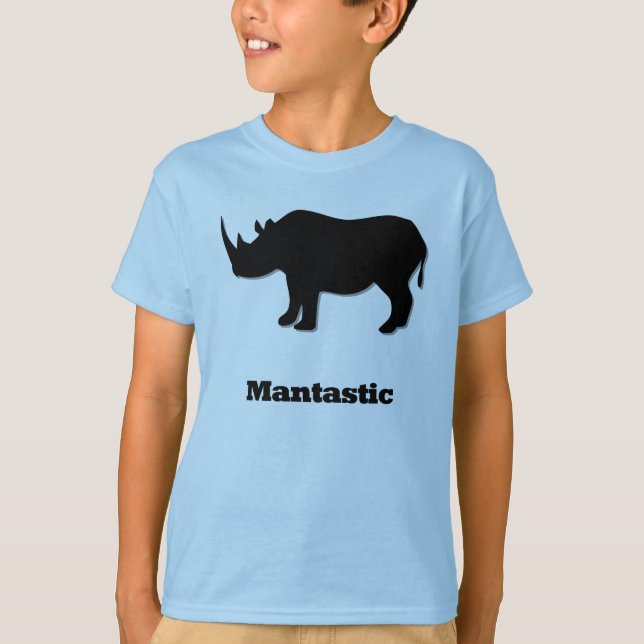 Camiseta Rhino Mantastic black (Anverso)