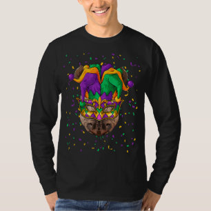 Camiseta Rhino Mardi Gras Carnaval de animales Jester Festi